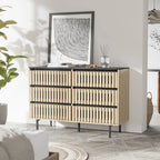 Six Drawer Storage Cabinet With High-quality Medium Density Fiberboard And Metal Frame