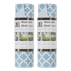 Grey Lattice Shelf Liner (Set of 2)