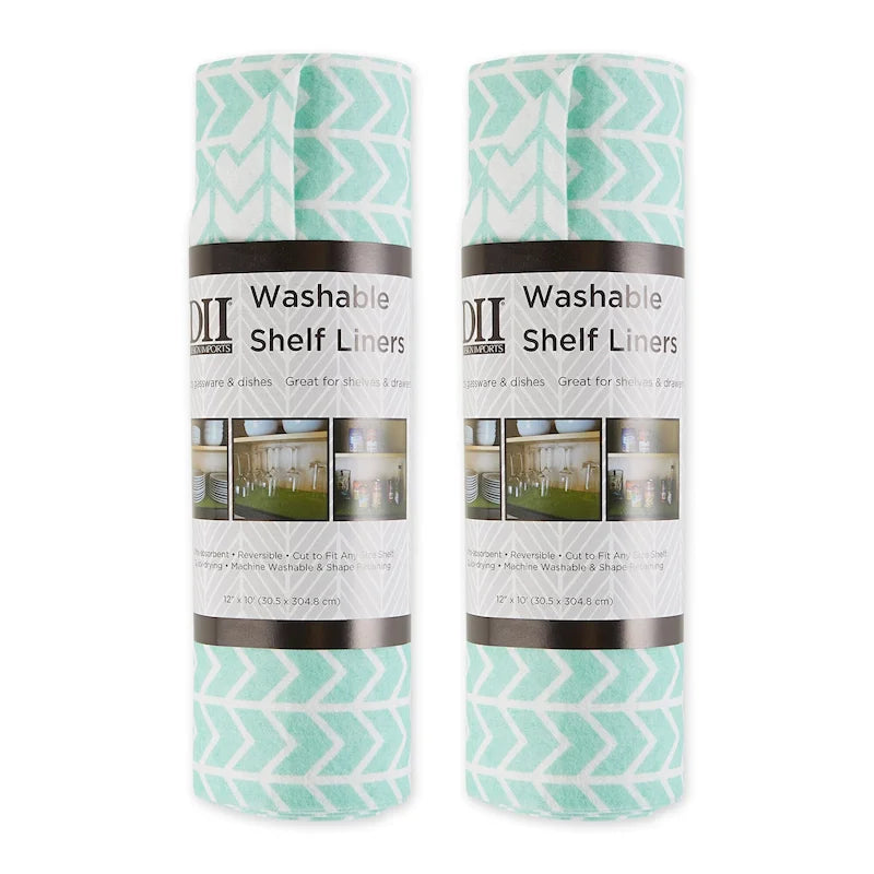 Grey Lattice Shelf Liner (Set of 2)
