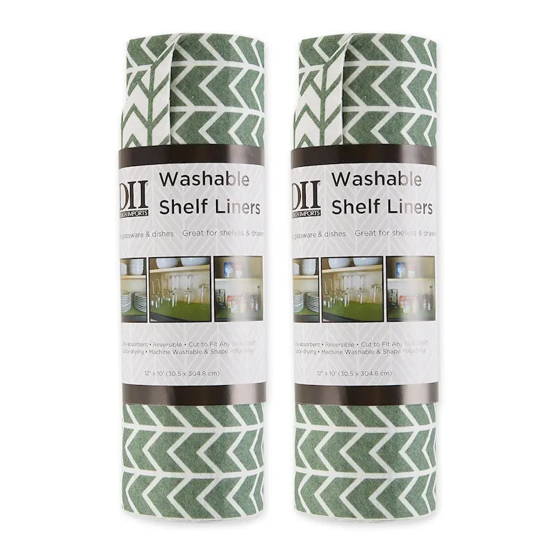 Grey Lattice Shelf Liner (Set of 2)