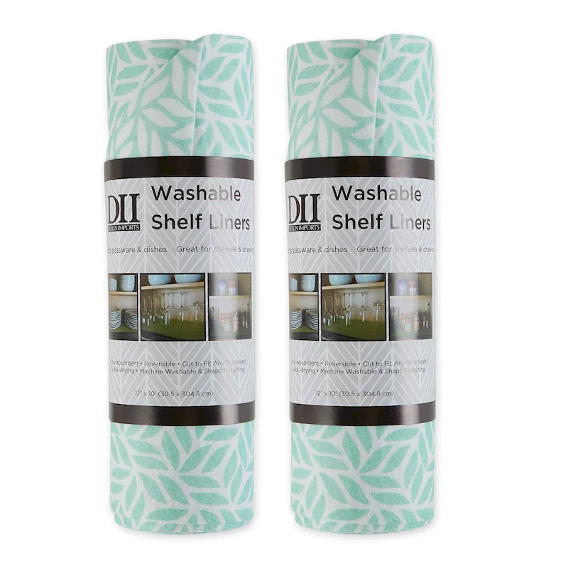 Grey Lattice Shelf Liner (Set of 2)