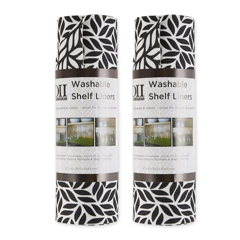Grey Lattice Shelf Liner (Set of 2)