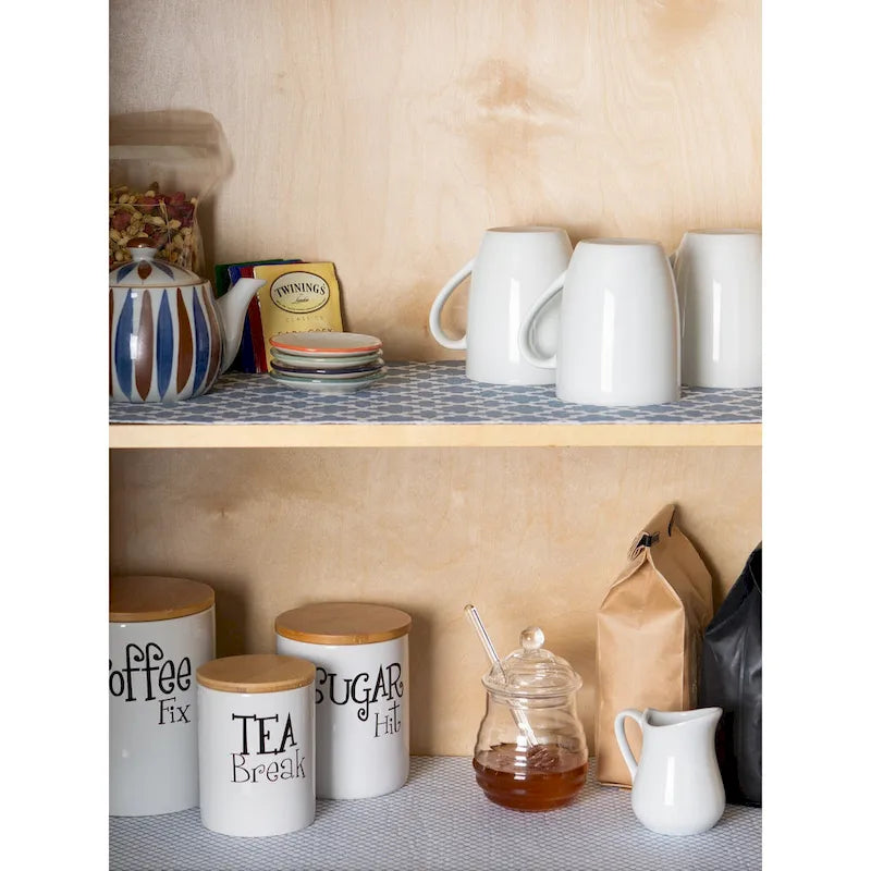 Grey Lattice Shelf Liner (Set of 2)