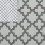 Grey Lattice Shelf Liner (Set of 2)