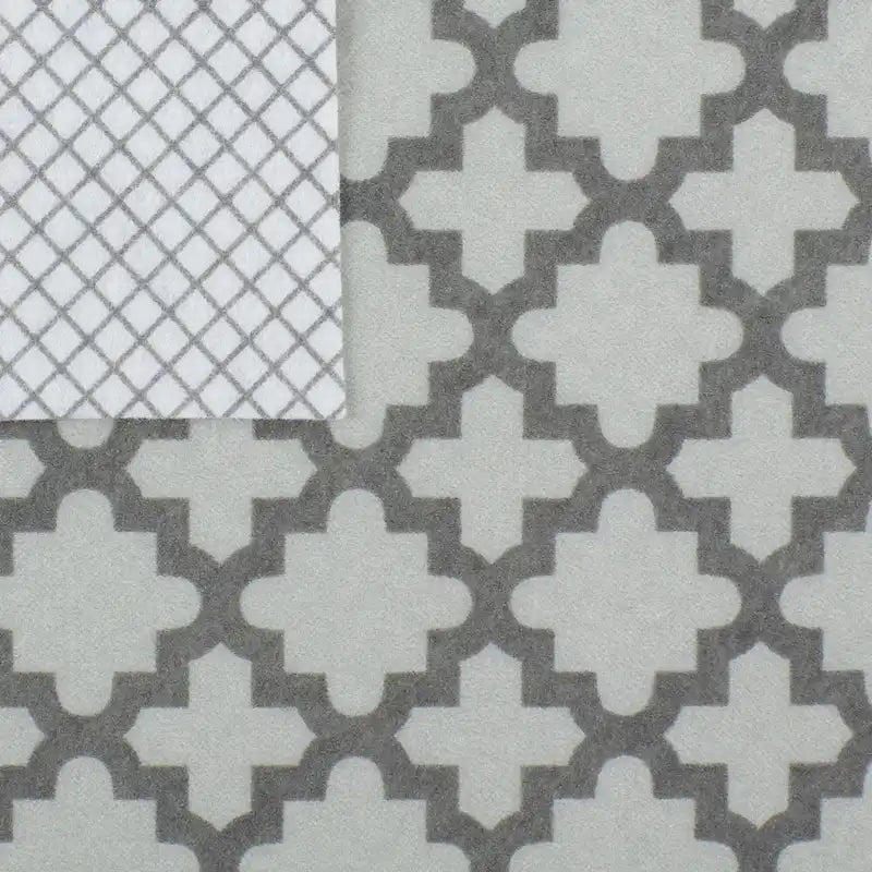 Grey Lattice Shelf Liner (Set of 2)