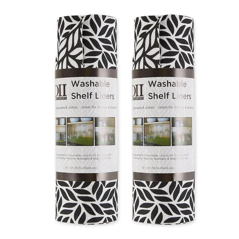 Grey Lattice Shelf Liner (Set of 2)
