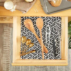 Grey Lattice Shelf Liner (Set of 2)