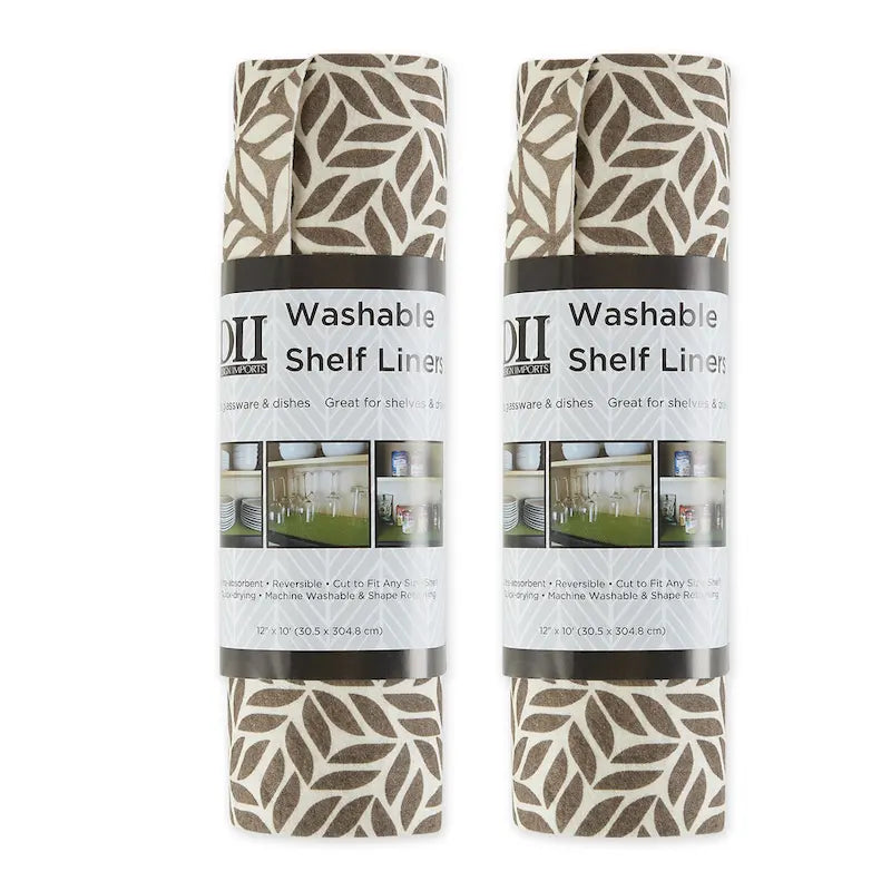 Grey Lattice Shelf Liner (Set of 2)
