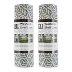 Grey Lattice Shelf Liner (Set of 2)