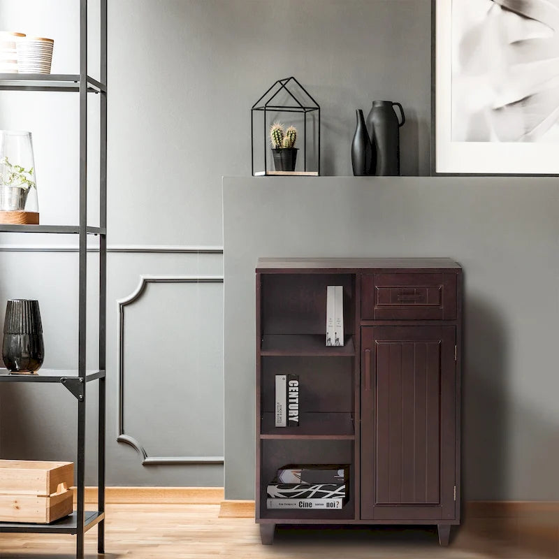 Mixed Storage Freestanding Floor Cabinet