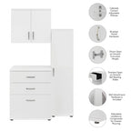 44W 3 Piece Modular Storage Set