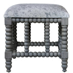 Estes Faux Cow Hide Small Bench