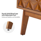 Jakob Modern 2-Solid Door Accent Storage Cabinet Sideboard with Adjustable Shelf Set of 2