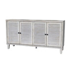 Accent Cabinet 4 Shutter Door Wooden Cabinet Sideboard Buffet Server Cabinet