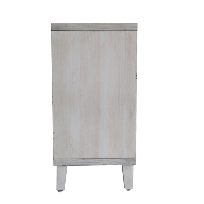 Accent Cabinet 4 Shutter Door Wooden Cabinet Sideboard Buffet Server Cabinet