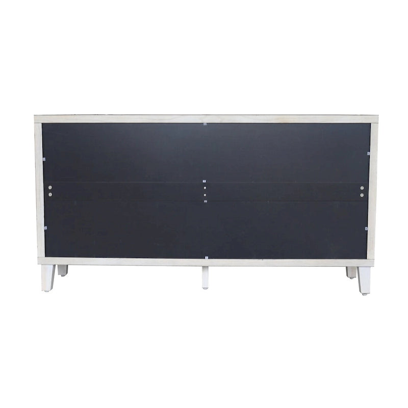 Accent Cabinet 4 Shutter Door Wooden Cabinet Sideboard Buffet Server Cabinet