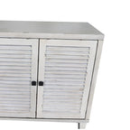 Accent Cabinet 4 Shutter Door Wooden Cabinet Sideboard Buffet Server Cabinet