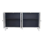 Accent Cabinet 4 Shutter Door Wooden Cabinet Sideboard Buffet Server Cabinet