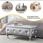 Upholstered Storage Bench For Bedroom Living Room Entryway
