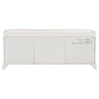 Storage Bench with 2 Drawers and 2 Cabinets