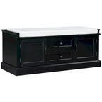 Storage Bench with 2 Drawers and 2 Cabinets