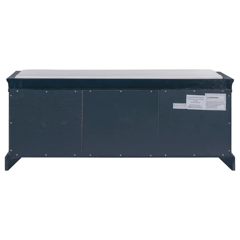 Storage Bench with 2 Drawers and 2 Cabinets