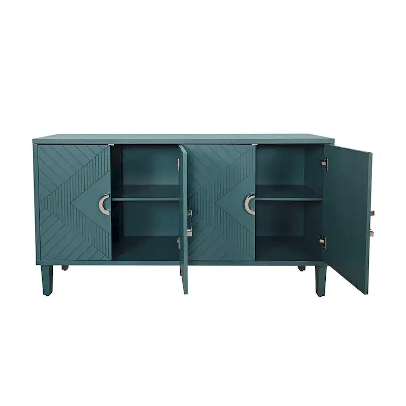 Functional 4 Door Storage Cabinet