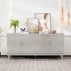 70.07Large Size 4-Door Cabinet, Same as Living Room, Kitchen, Bedroom, Hallway (Champagne)