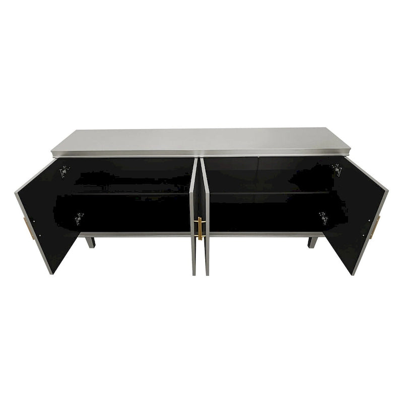70.07Large Size 4-Door Cabinet, Same as Living Room, Kitchen, Bedroom, Hallway (Champagne)