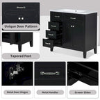 Bathroom Cabinet with Drawers and Sink Combo