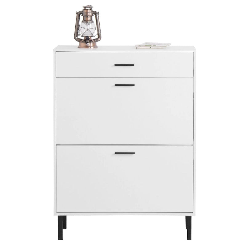 Shoe Cabinet Freestanding Shoe Rack Storage Organizer with Drawers - 31.5 W x 9.84 D x 43.3 H