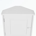 Tall Bathroom Storage Cabinet with Two Doors and Adjustable Shelves