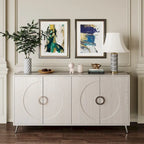 59.84W 4 Door Wooden Cabinet Sideboard Buffet