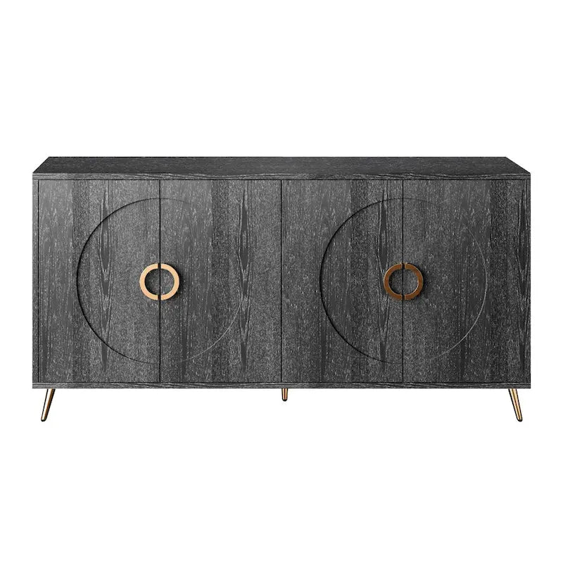 59.84W 4 Door Wooden Cabinet Sideboard Buffet