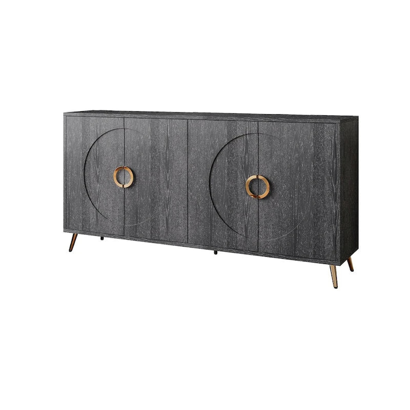 59.84W 4 Door Wooden Cabinet Sideboard Buffet