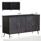 59.84W 4 Door Wooden Cabinet Sideboard Buffet