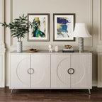 59.84W 4 Door Wooden Cabinet Sideboard Buffet